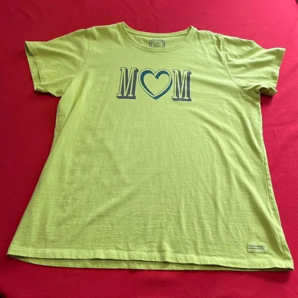 Life Is Good Classic Fit Green Mom Green St Patty T-Shirt Size XXL